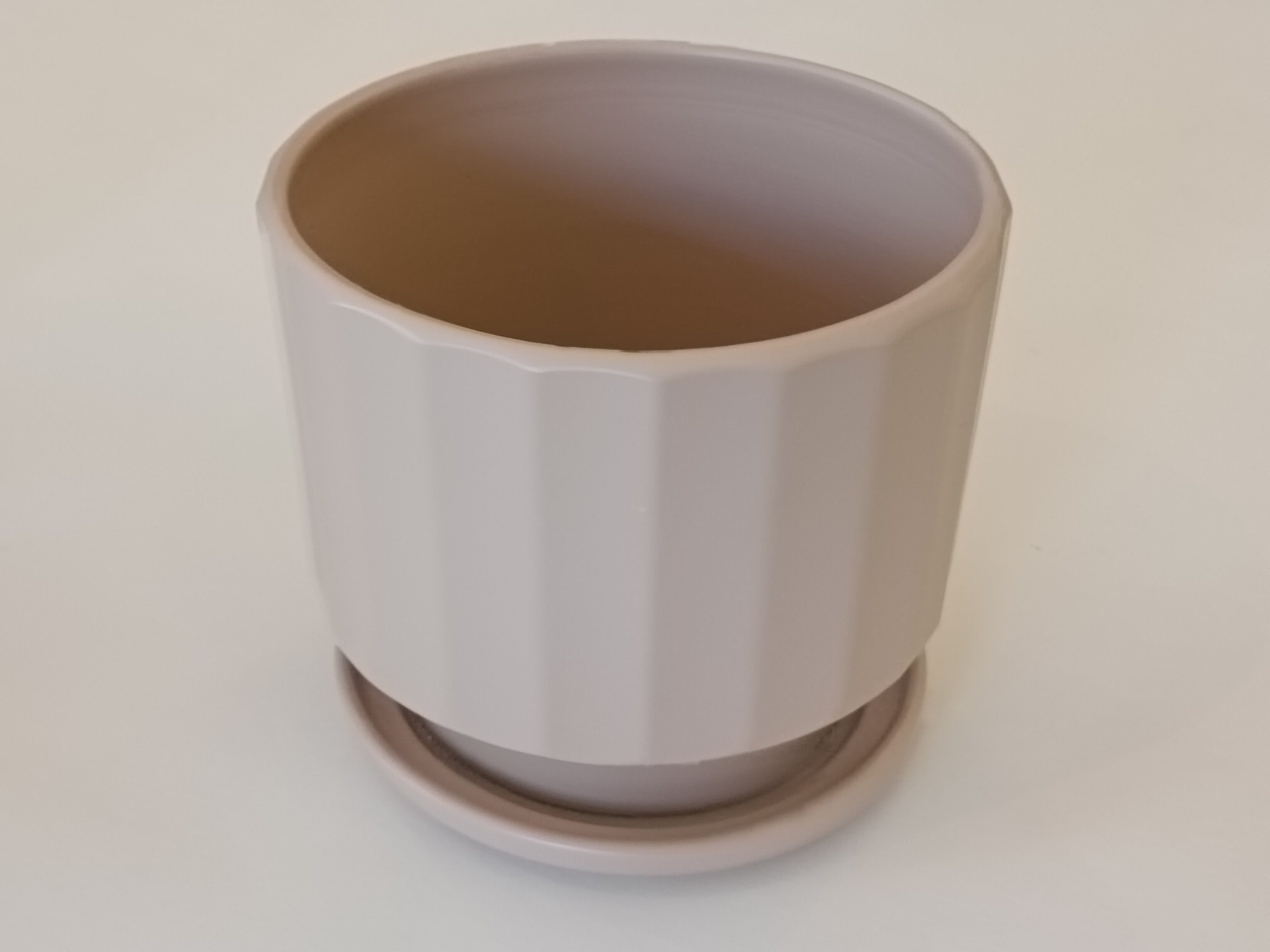 Macetero Rosa Pálido Cerámica Tamaños