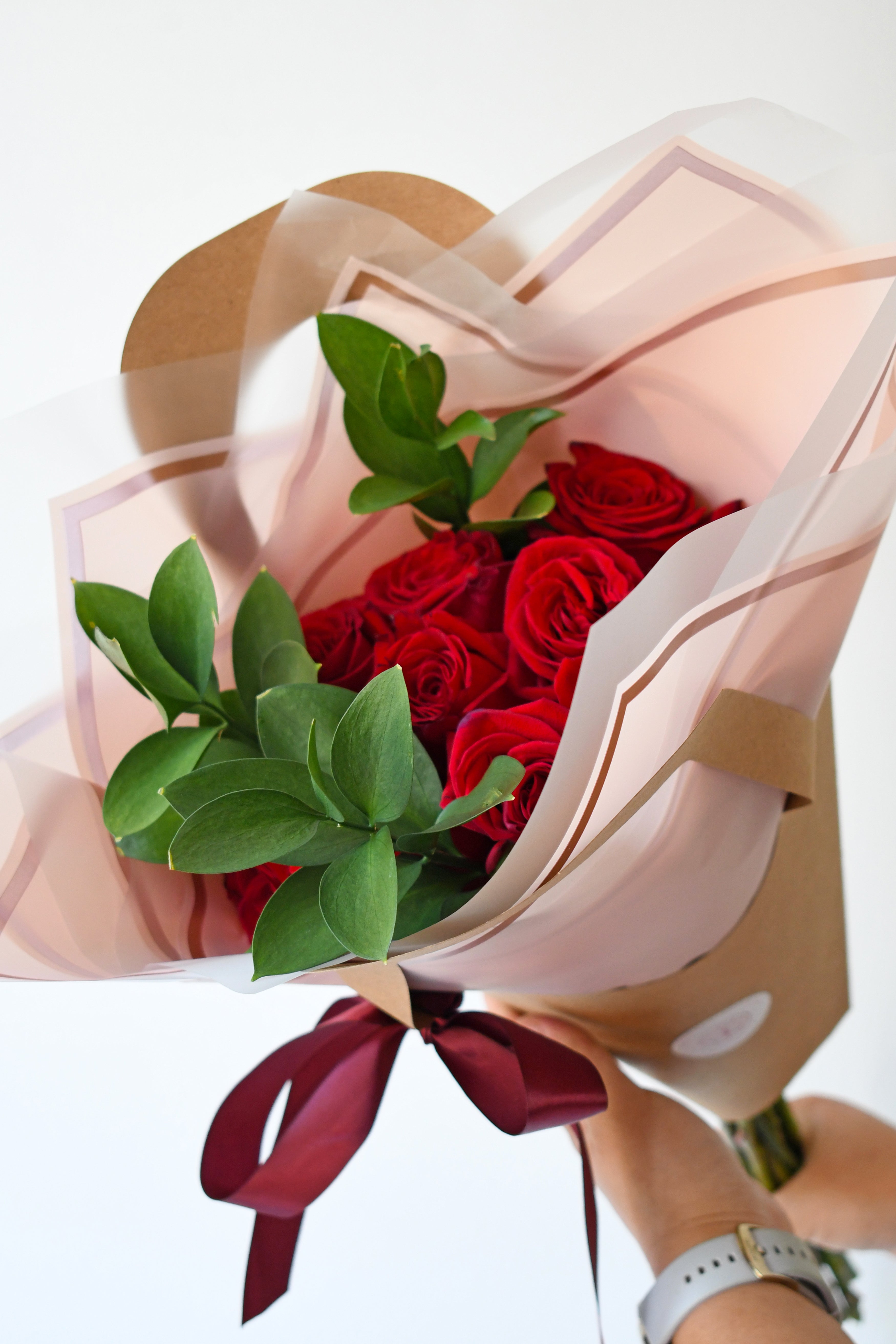 Ramo de 10 rosas rojas