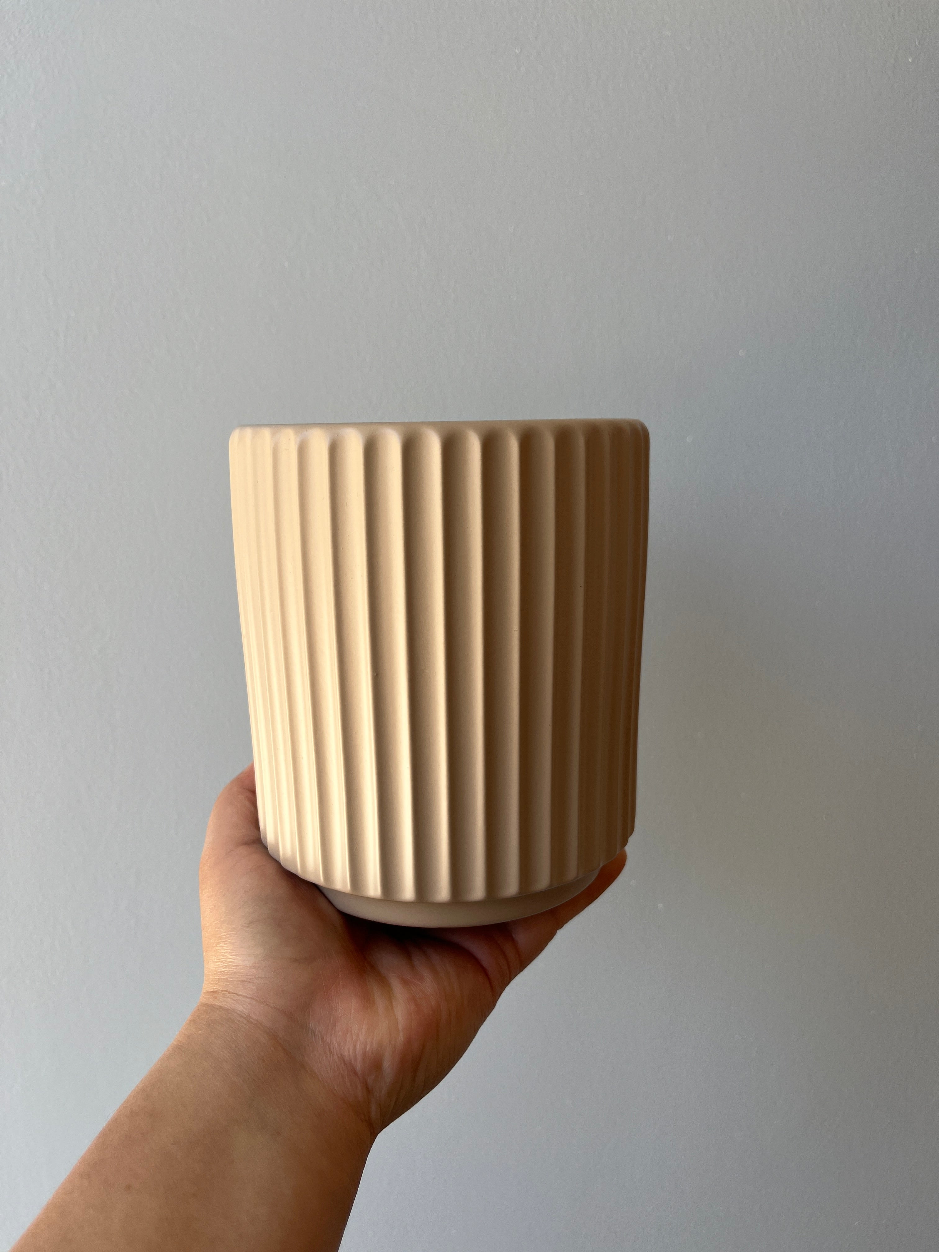 Macetero largo ceramica