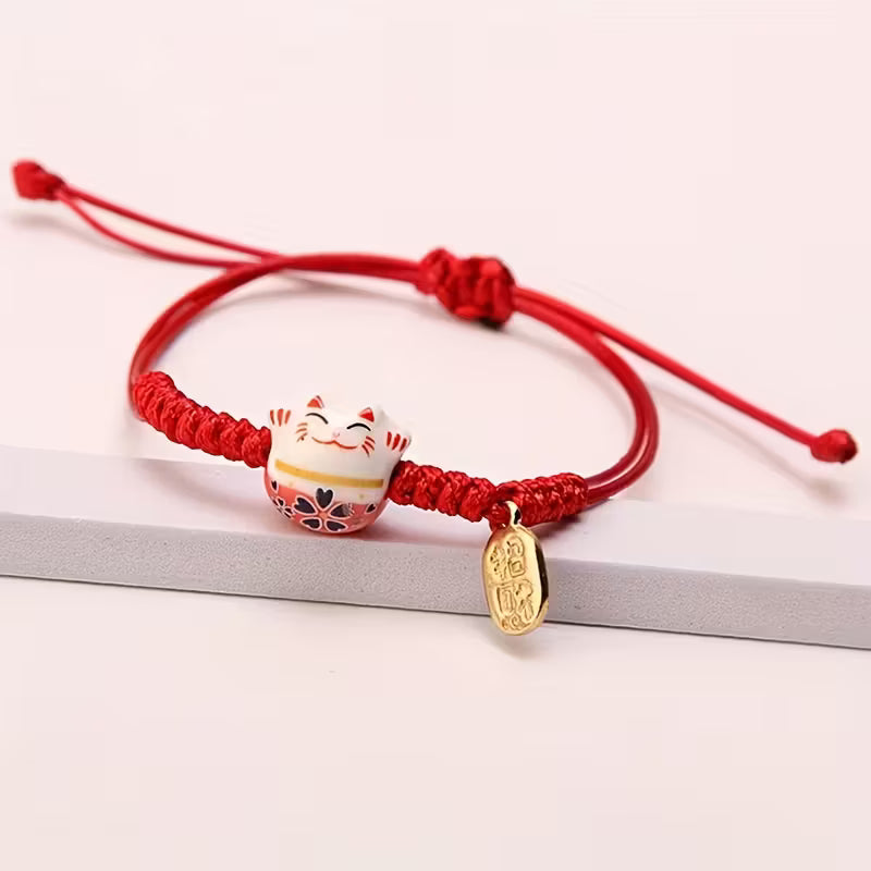 Pulsera de cerámica con forma de gato