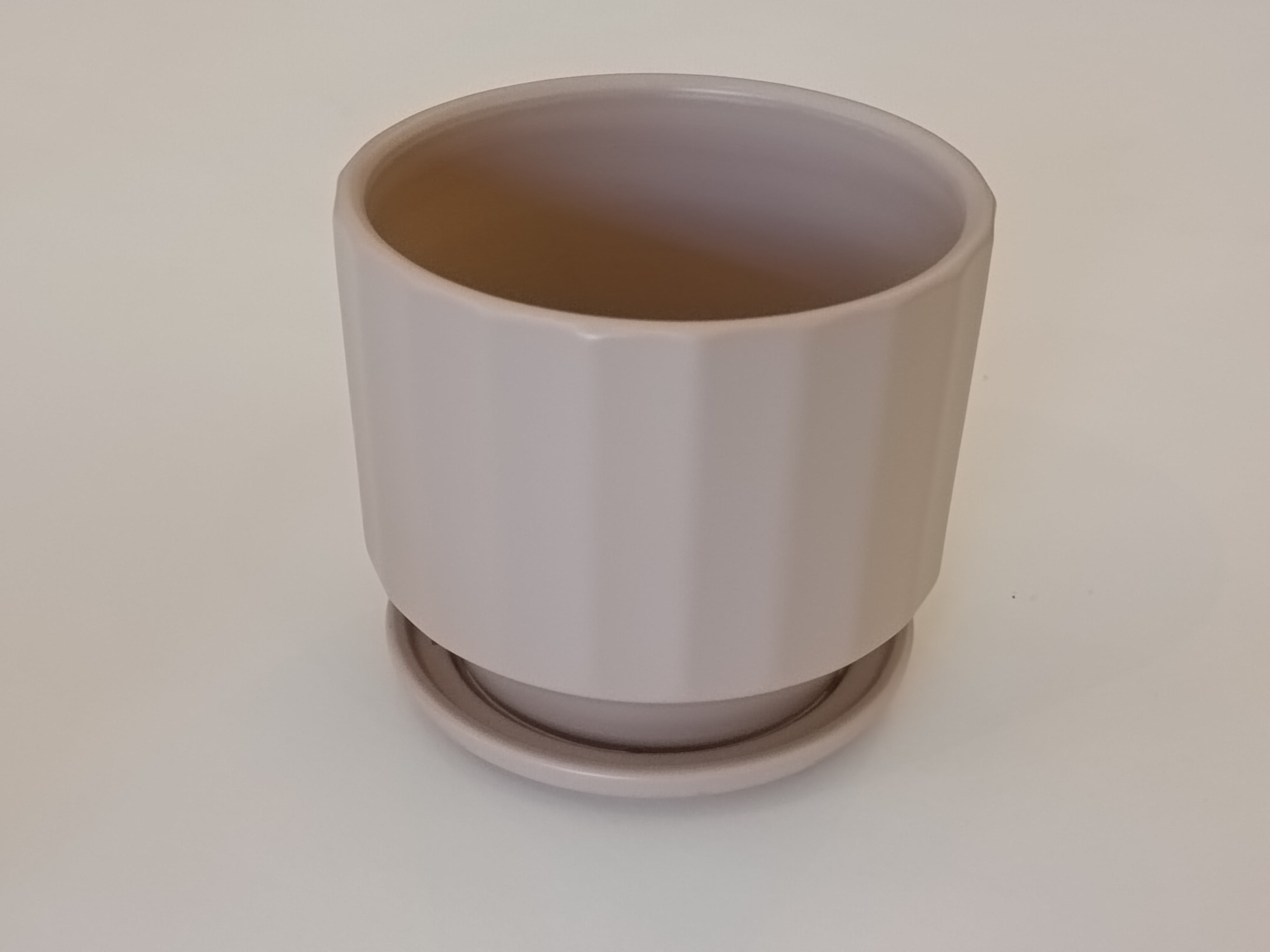 Macetero Rosa Pálido Cerámica Tamaños