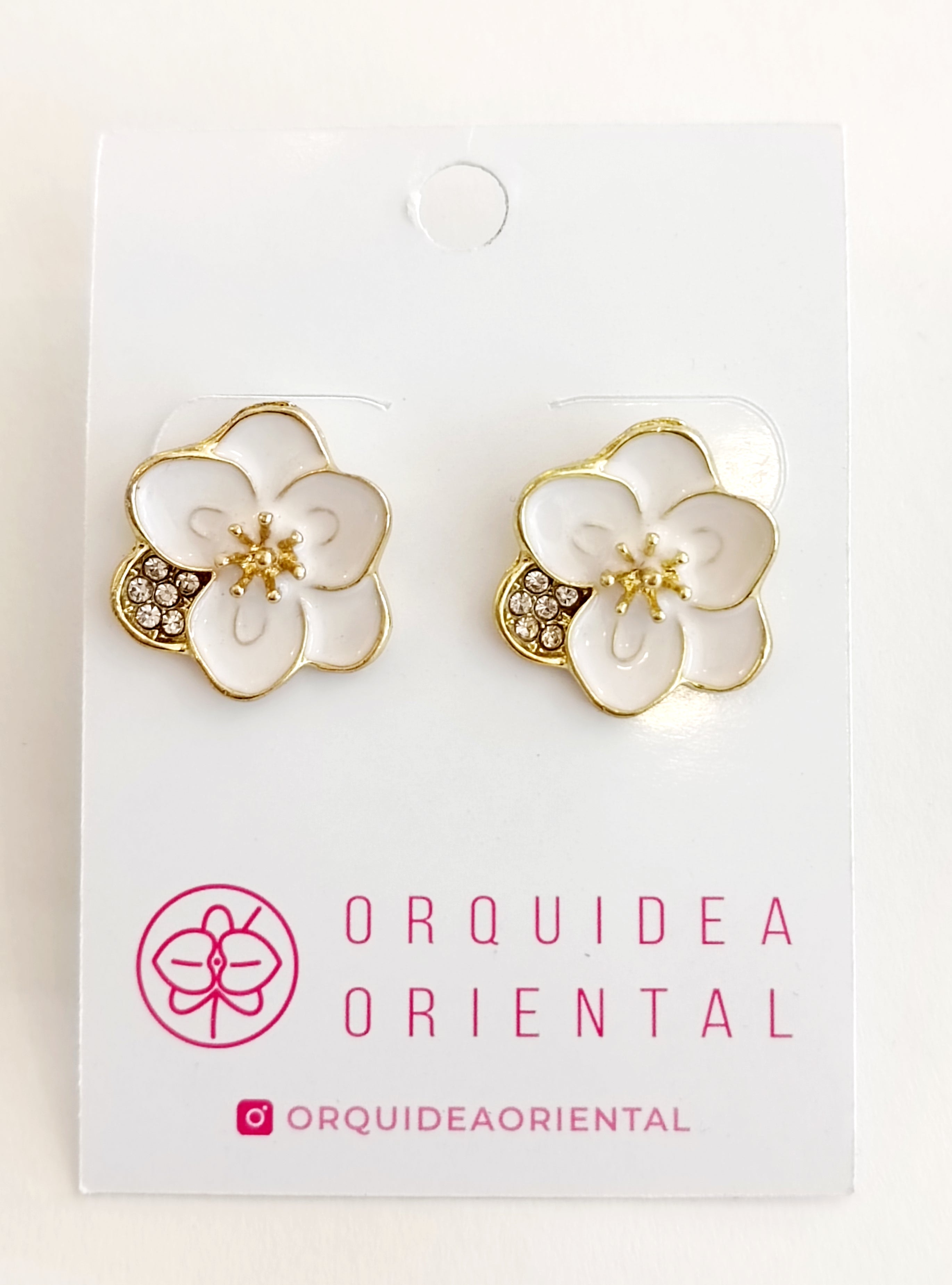 Aros flor pétalo brillante