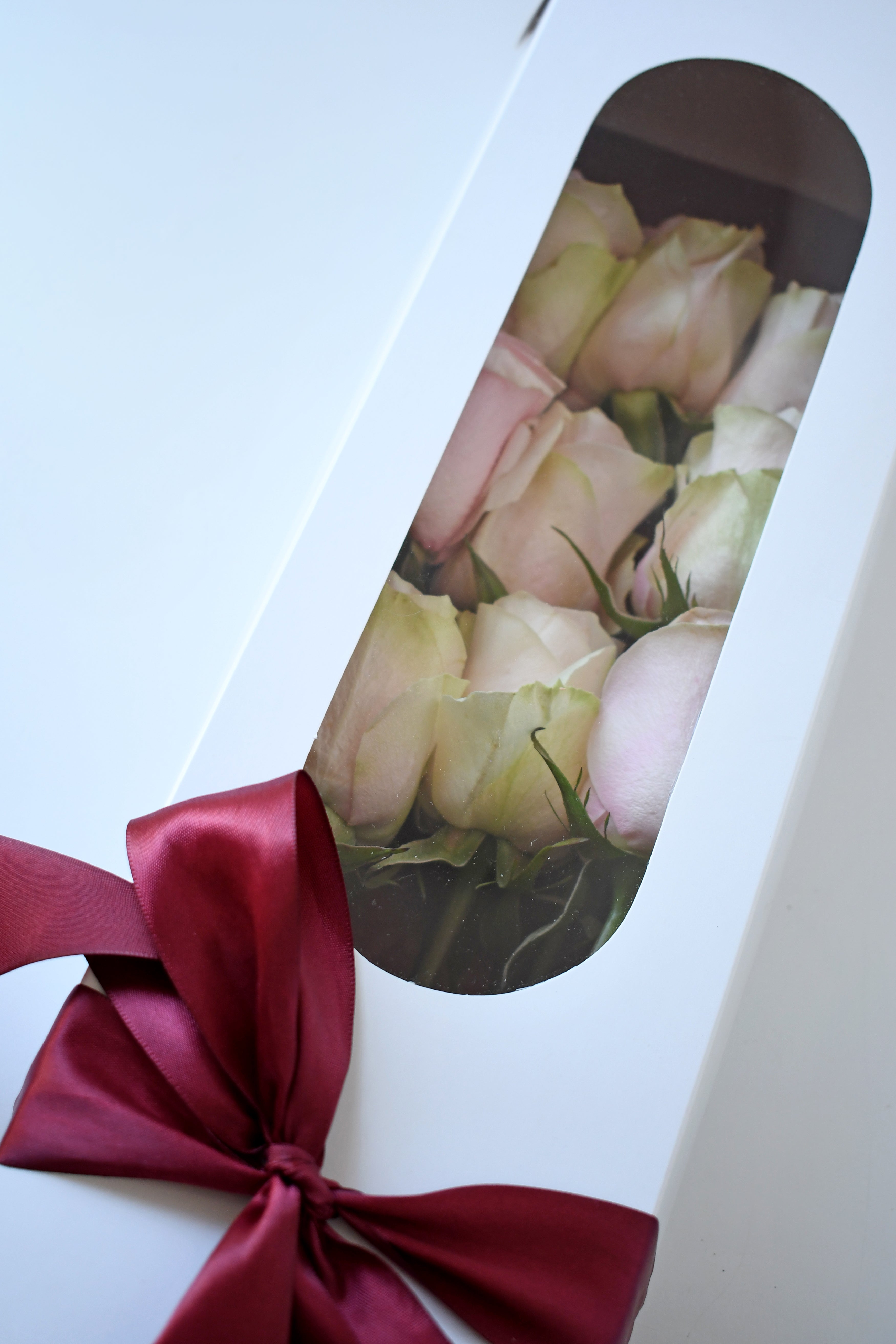 Caja de 9 rosas rosas