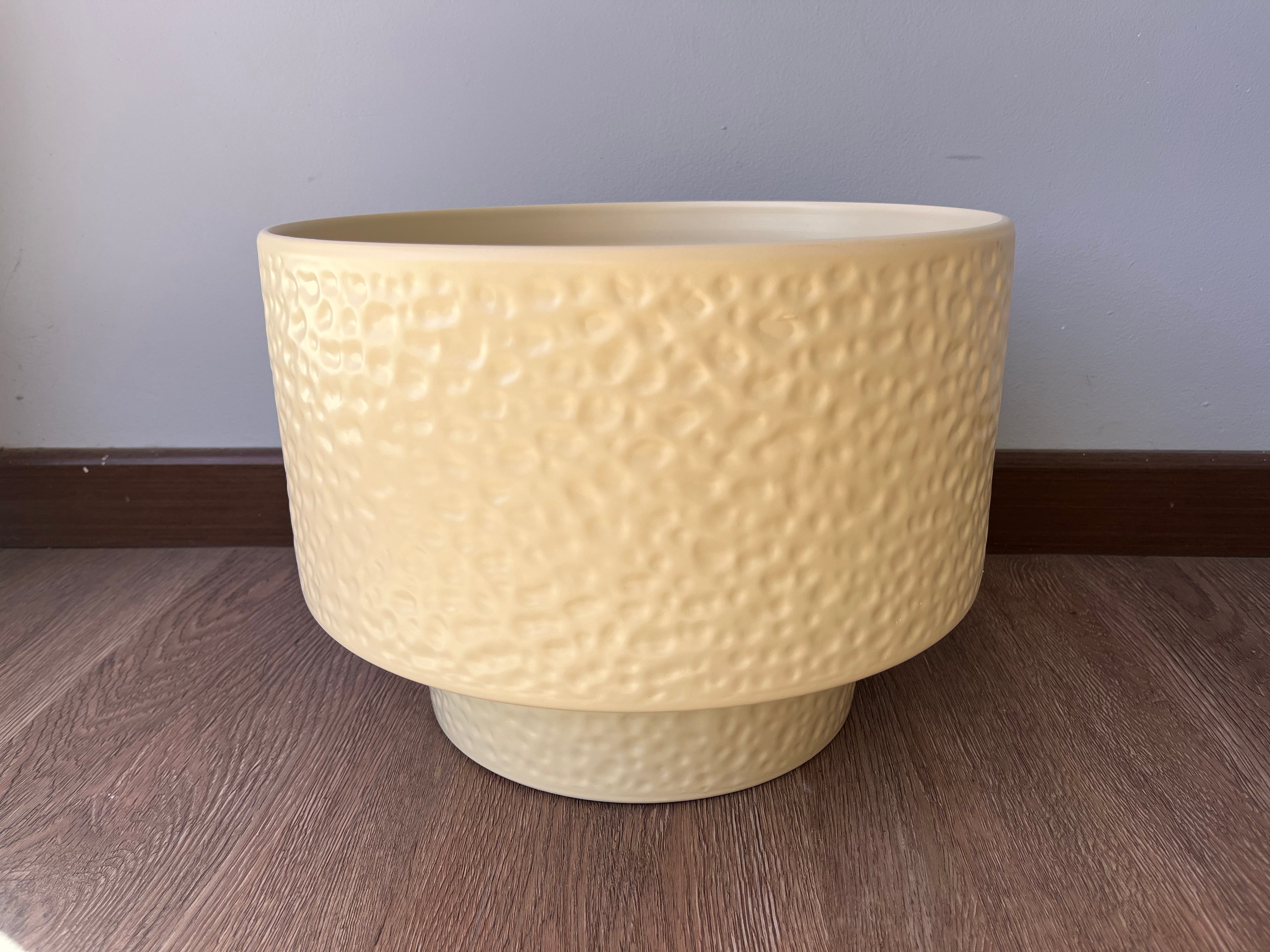 Macetero BeigeTextura Cerámica Tamaños