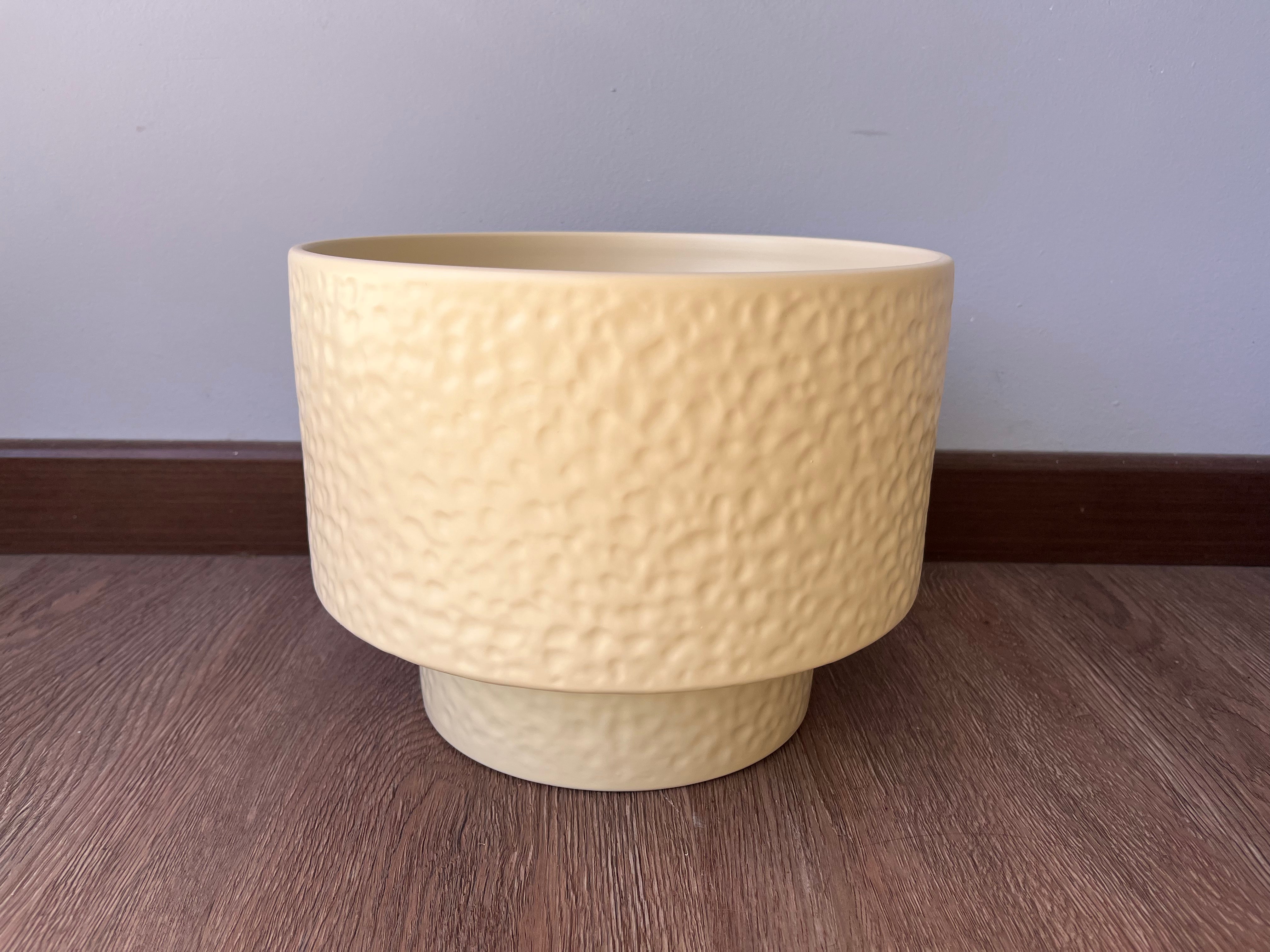 Macetero BeigeTextura Cerámica Tamaños