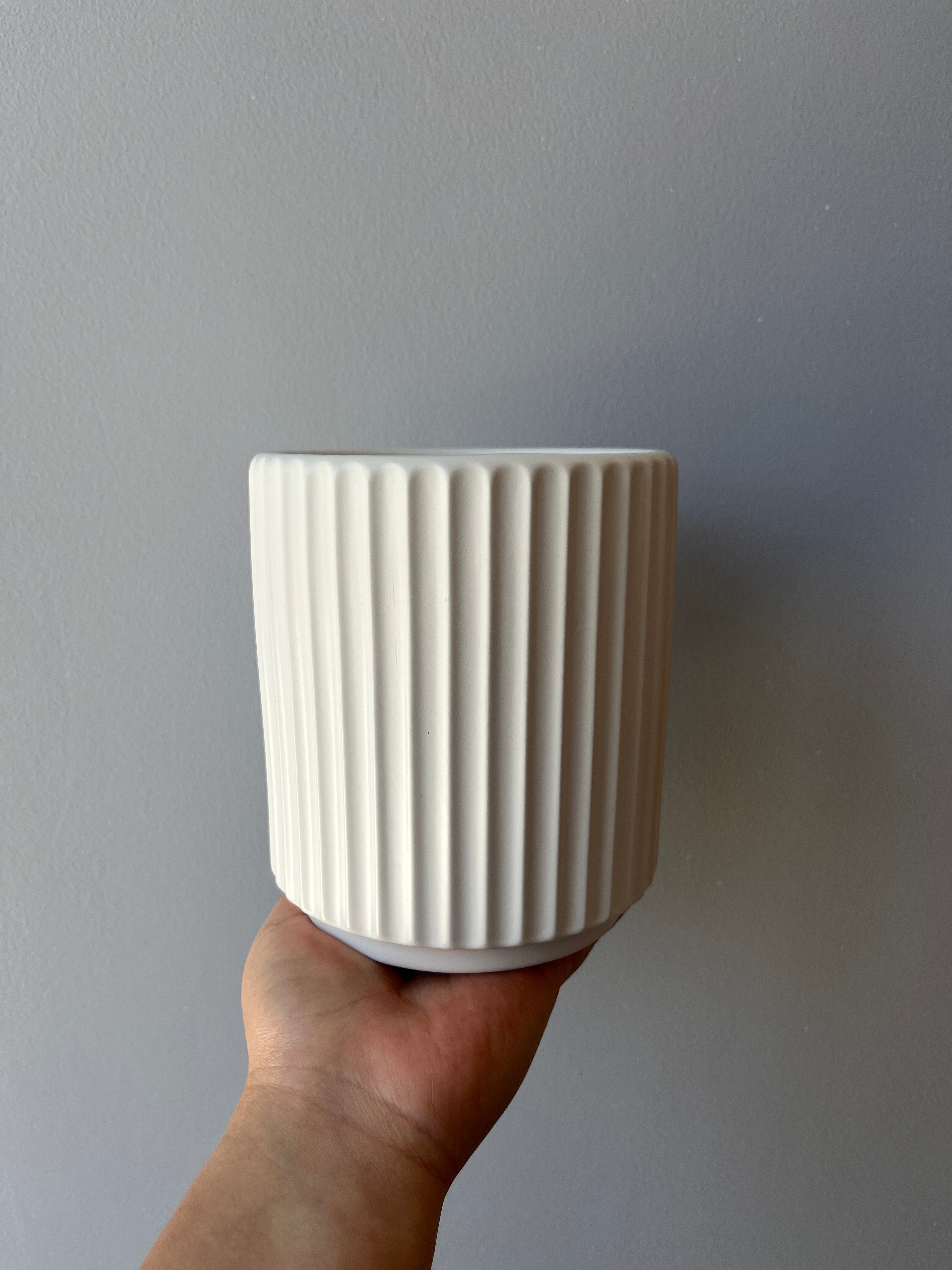 Macetero largo ceramica