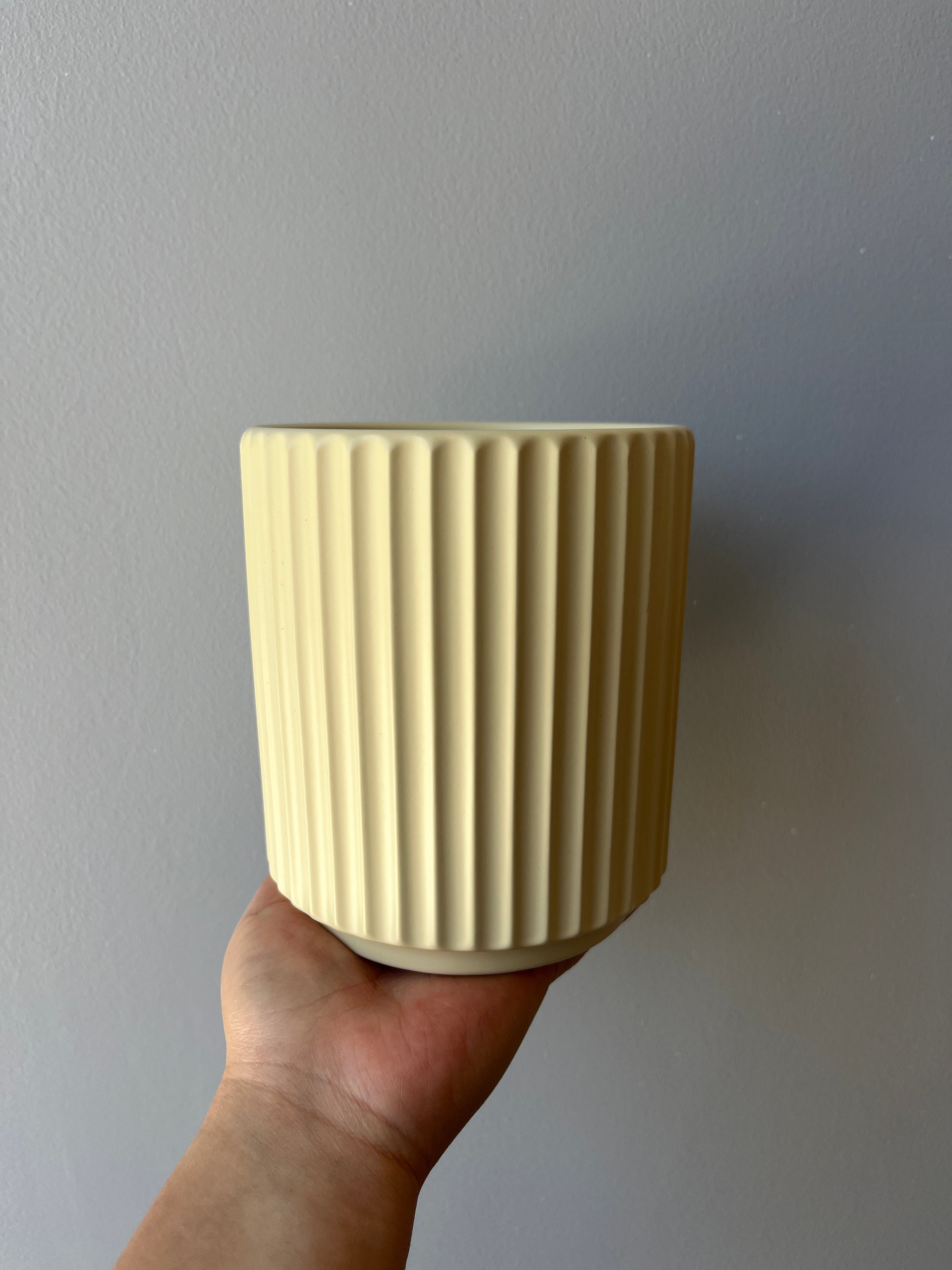 Macetero largo ceramica