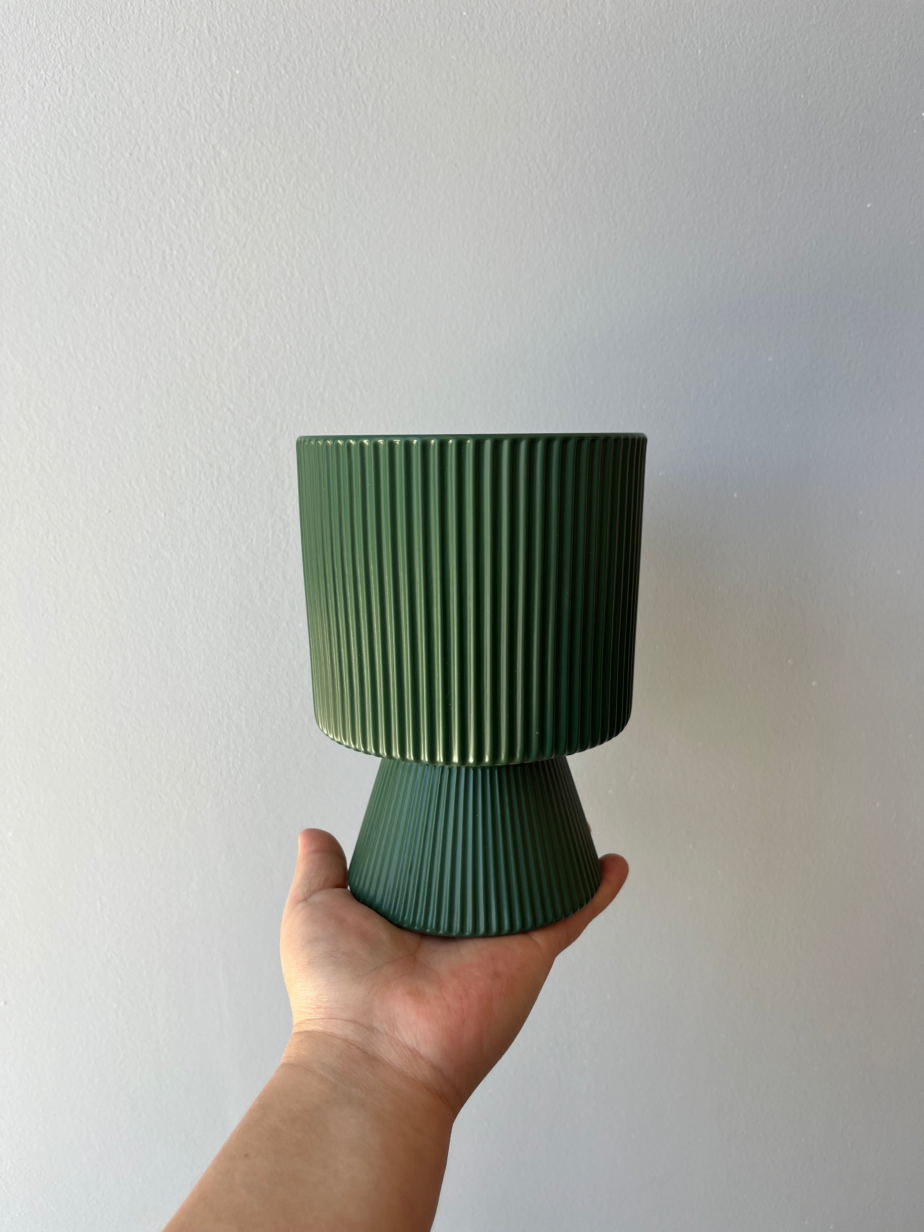 Macetero pedestal ceramica