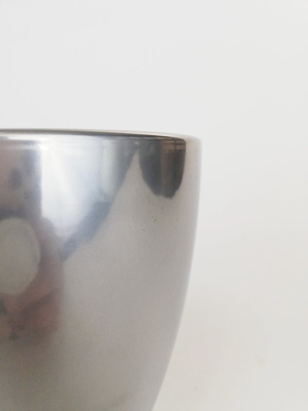 MACETERO CERAMICA PLATA