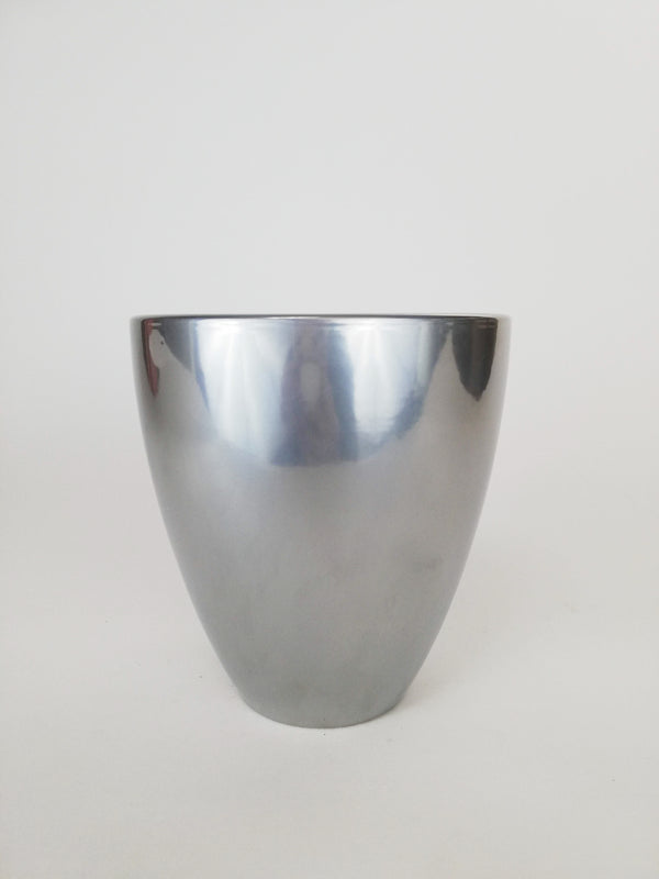 MACETERO CERAMICA PLATA